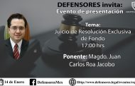 EL JUCIO DE RESOLUCIÓN ESCLUSIVA DE FONDO